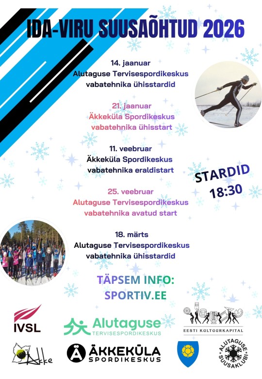 Ida-Viru Suusaõhtud 2026 - II etapp