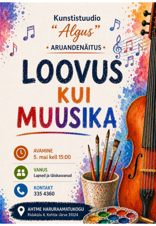 "Loovus kui muusika". Kunstistuudio "Algus" aruandenäitus