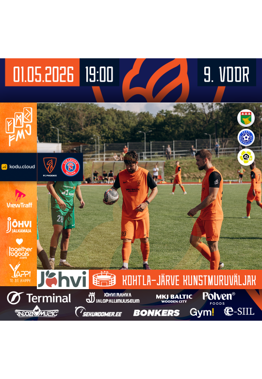 Esiliiga B: Jõhvi FC Phoenix vs FA Tartu Kalev