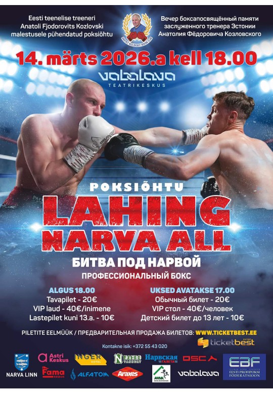 Poksiõhtu "Lahing Narva all"