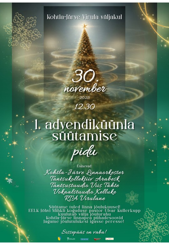 1. advendiküünla süütamise pidu Kohtla-Järvel