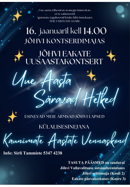 Jõhvi eakate uusaastakontsert