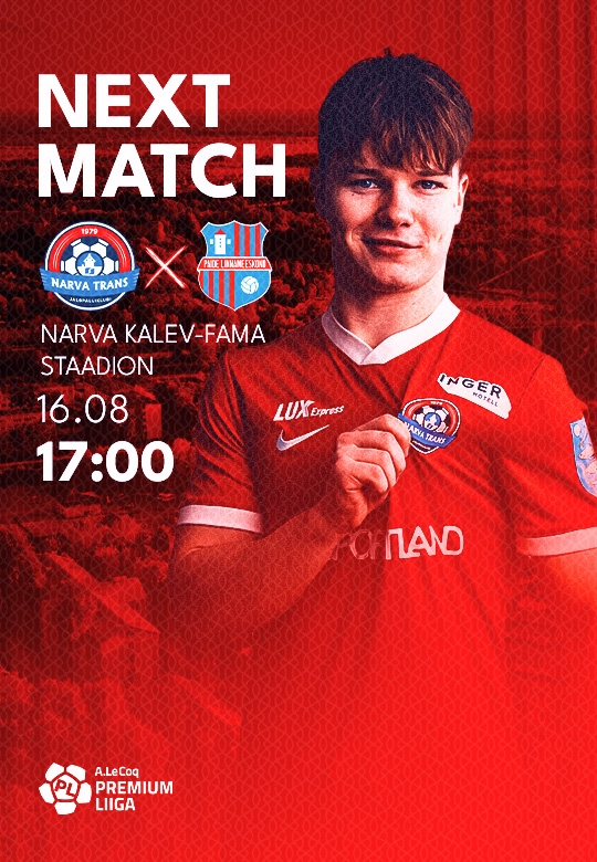 A. Le Coq Premium liiga: JK Narva Trans vs Paide Linnameeskond