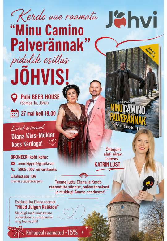 An evening with Kerdo Mölder, Diana Klas-Mölder and Katrin Lustig in Jõhvi