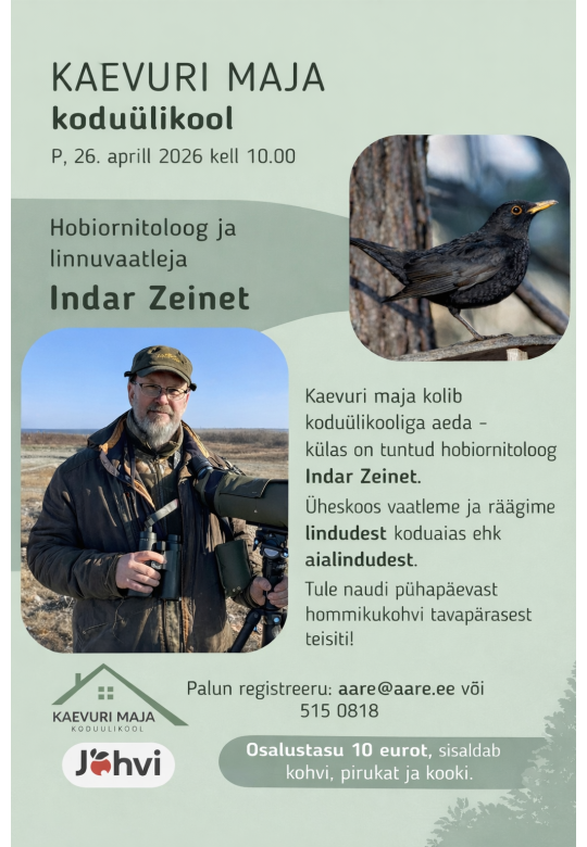 Kaevuri House Community University Moves to the Garden – Guest Indar Zeinet