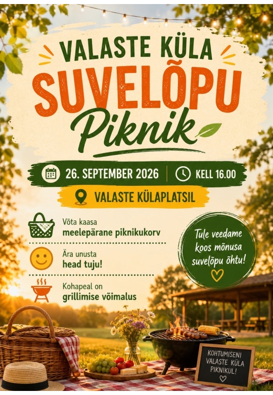 Valaste küla suvelõpu piknik
