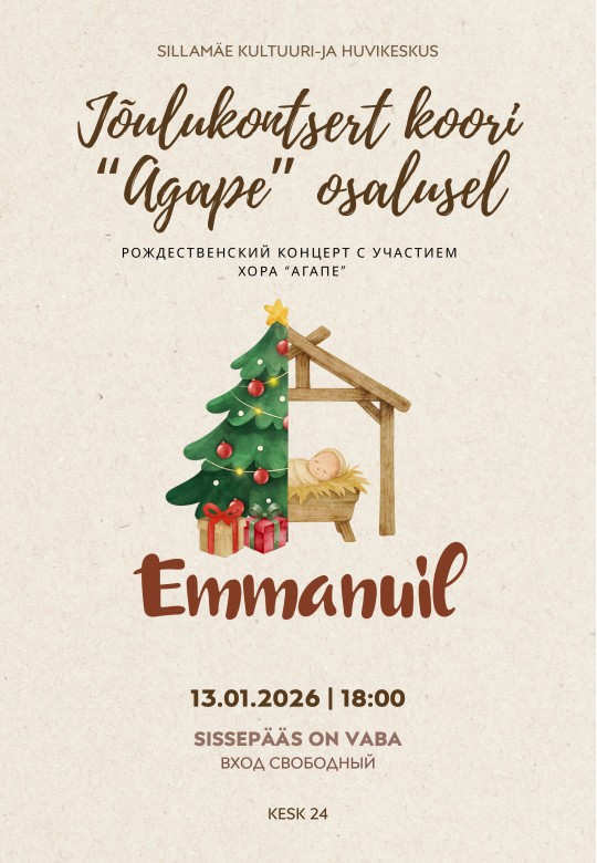 Jõulukontsert koori "Agape" osalusel