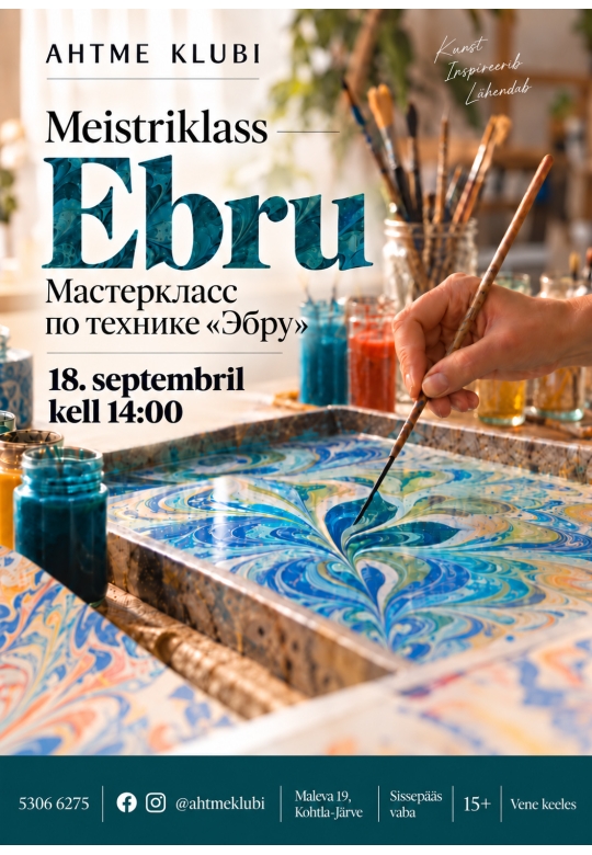 Ebru tehnika meistriklass
