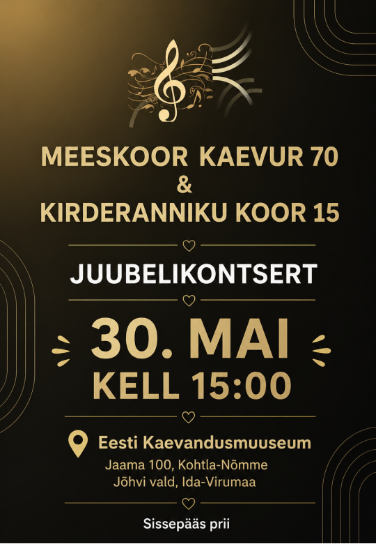 Meeskoor Kaevur 70 • Kirderanniku koor 15