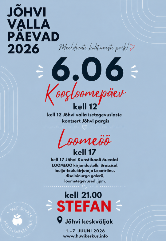 Days of Jõhvi municipality 2026 • 6.06 Co-creation Day and Creative Night