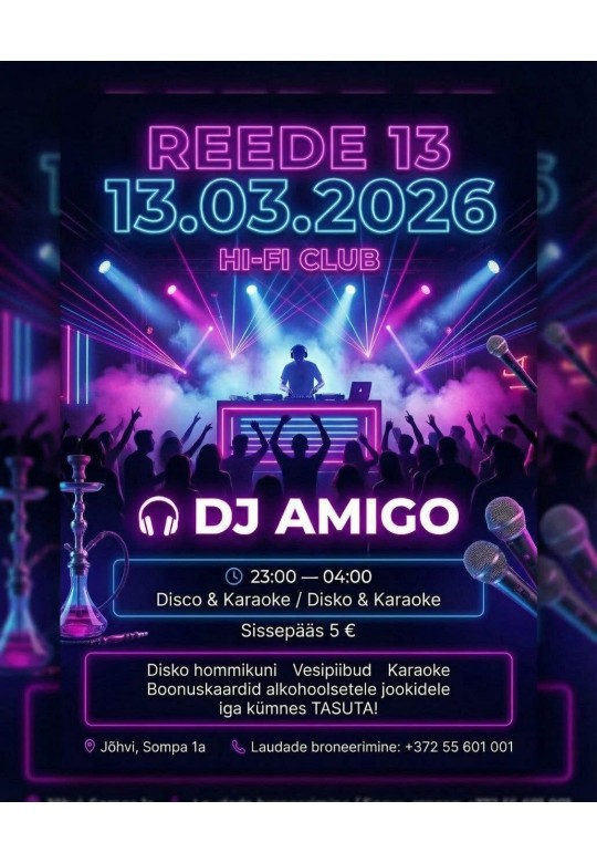 DJ Amigo - вечер дискотек и караоке