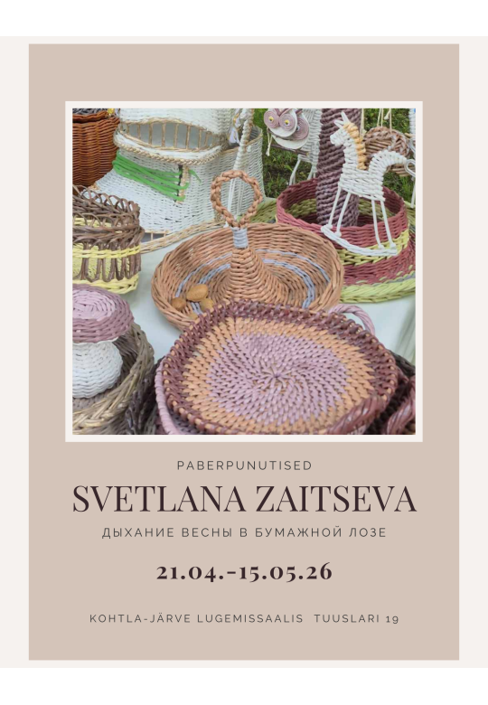 Svetlana Zaitseva paberist vitspunutiste tööde näitus