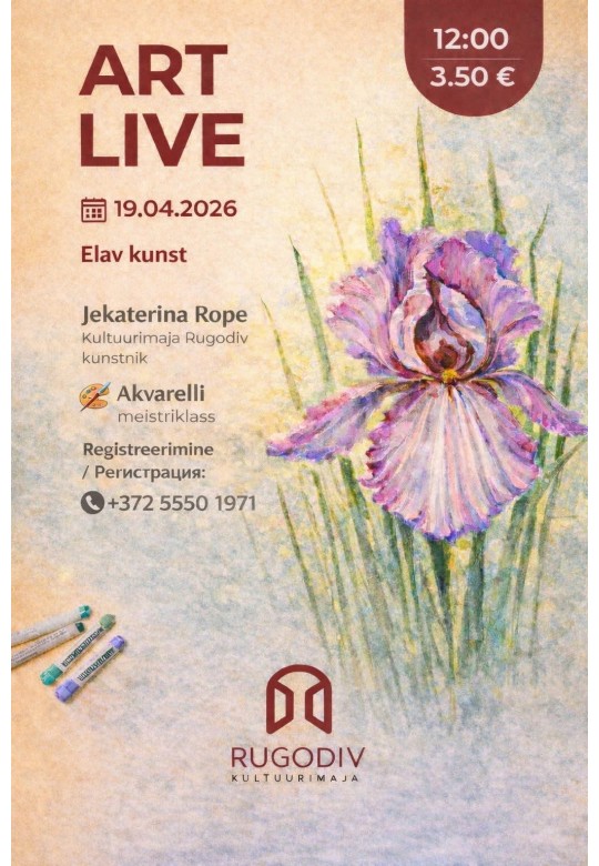 ART LIVE — sukeldumine akvarellimaailma