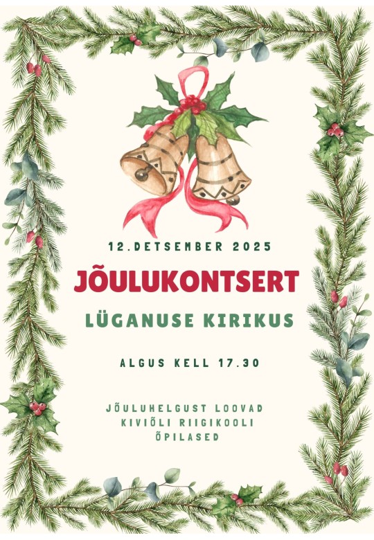 Kiviõli Riigikooli õpilaste jõulukontsert