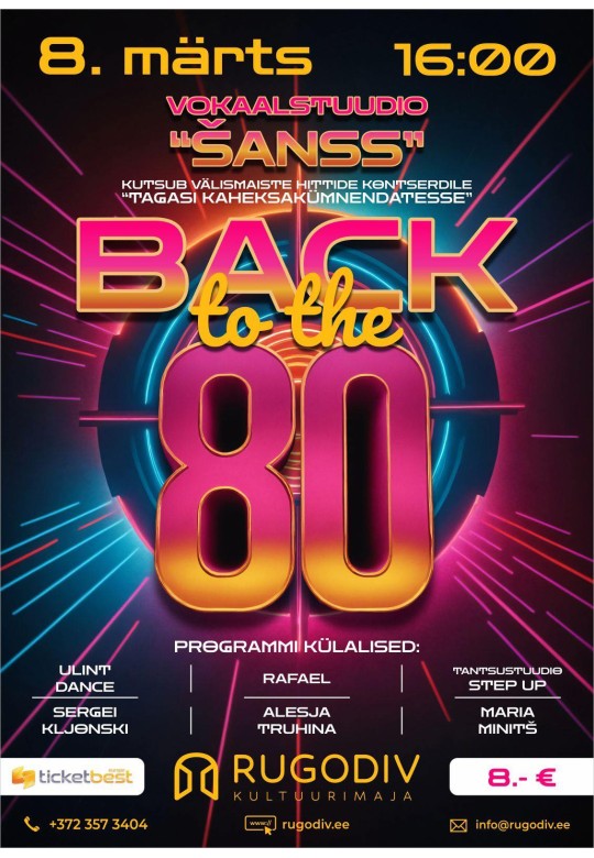 Kontsert Back to the 80’s