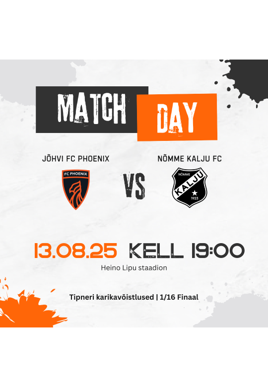 Tipneri karikavõistlused: Jõhvi FC Phoenix vs Nõmme Kalju FC | 1/16 Finaal