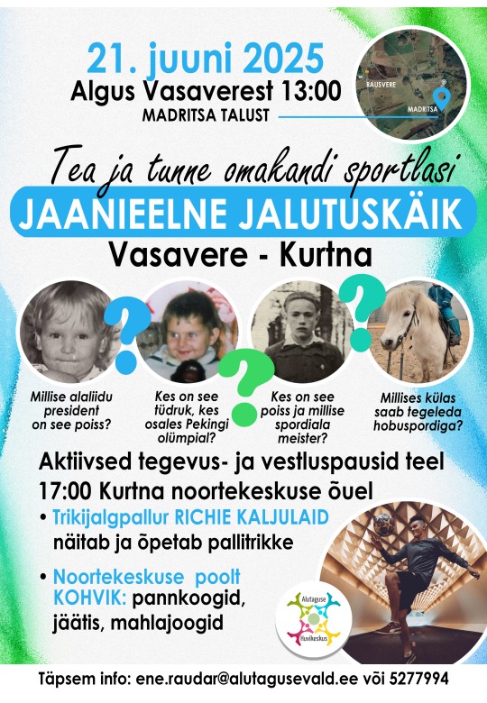 Jaanieelne jalutuskäik Vasavere - Kurtna