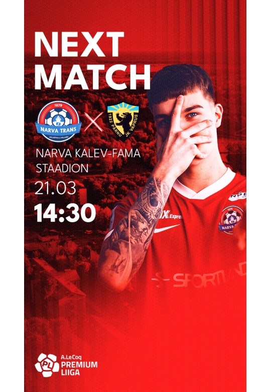 A. Le Coq Premium liiga 3. voor: JK Narva Trans – Pärnu JK Vaprus