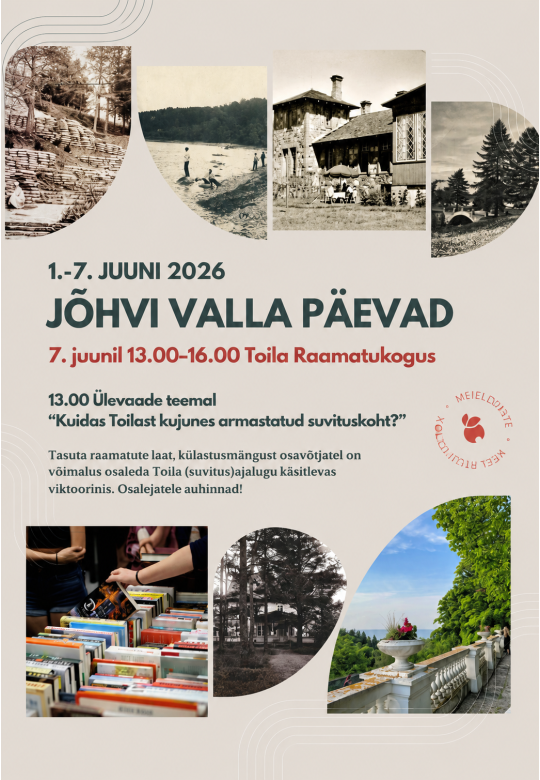 Jõhvi valla päevad 2026 • 7.06 Toila raamatukogus