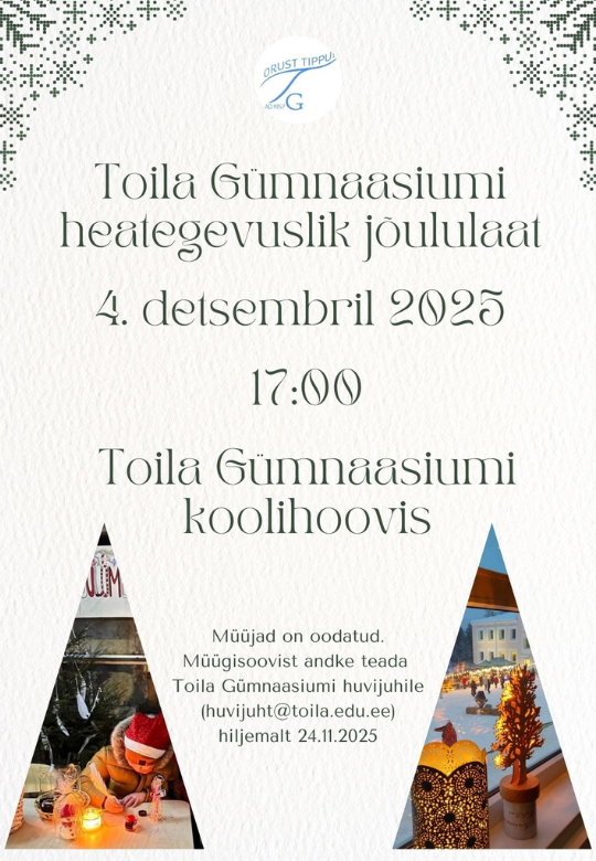 Toila Gümnaasiumi heategevuslik jõululaat