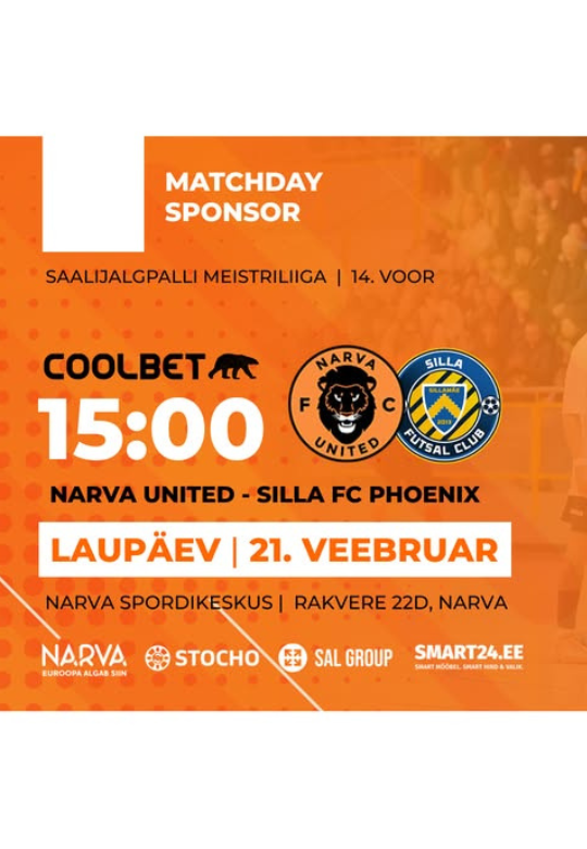 FUTSAL. MEISTRILIIGA: Narva United x Silla FC Phoenix