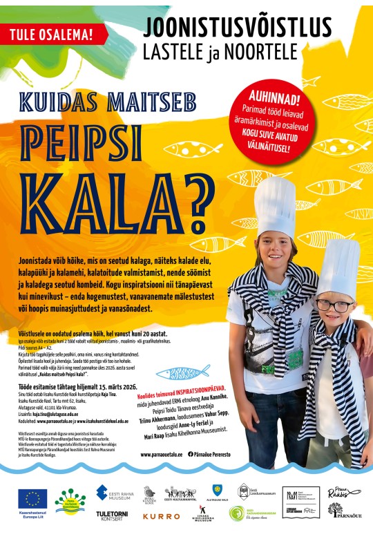 Joonistusvõistlus „Kuidas maitseb Peipsi kala?”