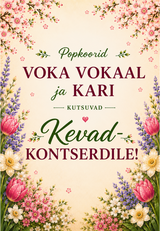 Spring Concert of Marvi Vallaste and Pop Choirs