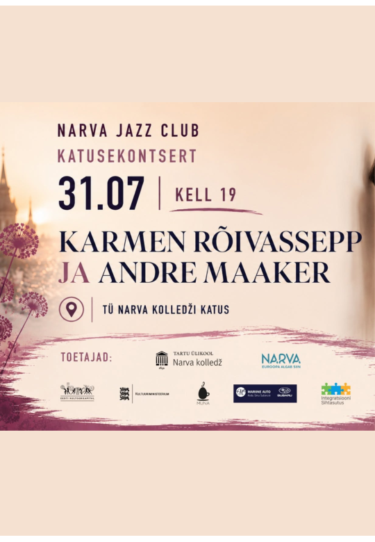 Narva Jazz Club: Katusekontsert - Karmen Rõivassepp & Andre Maaker