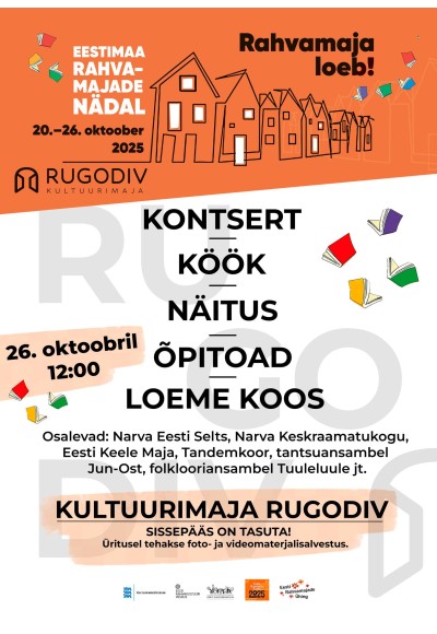Eestimaa Rahvamajade Nädal "Rahvamaja loeb" Rugodivis!